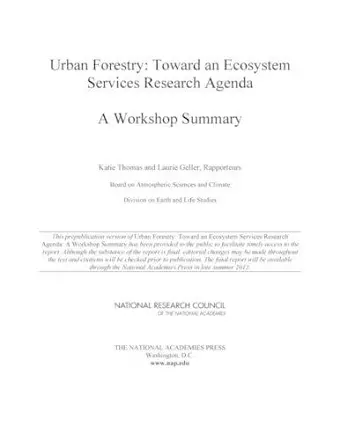 Urban Forestry cover