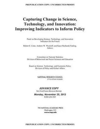 Capturing Change in Science, Technology, and Innovation cover