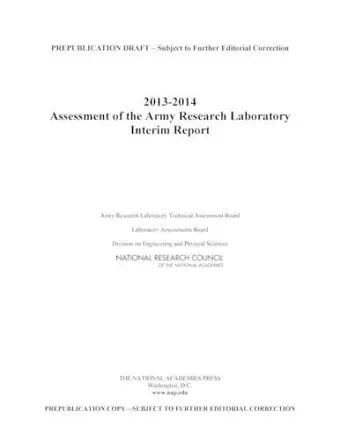 2013-2014 Assessment of the Army Research Laboratory cover