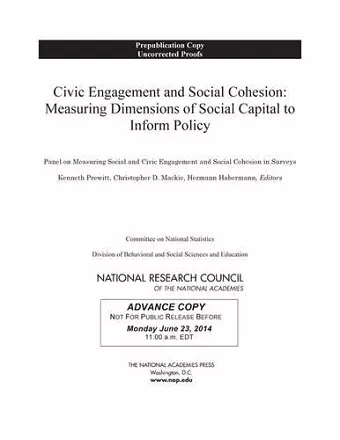 Civic Engagement and Social Cohesion cover