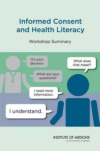 Informed Consent and Health Literacy cover