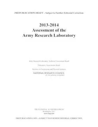 2013-2014 Assessment of the Army Research Laboratory cover