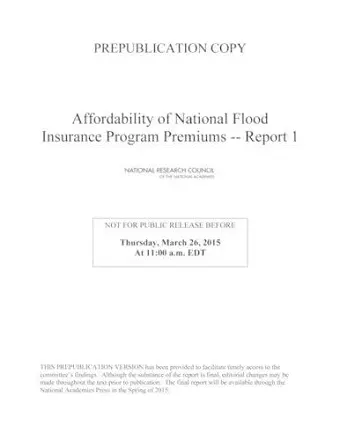 Affordability of National Flood Insurance Program Premiums cover