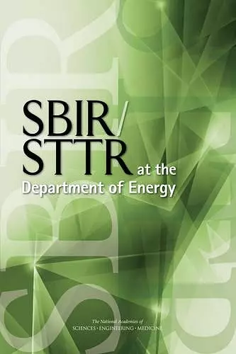 SBIR/STTR at the Department of Energy cover