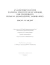 An Assessment of the National Institute of Standards and Technology Physical Measurement Laboratory cover