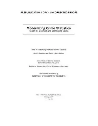 Modernizing Crime Statistics cover