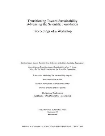 Transitioning Toward Sustainability cover