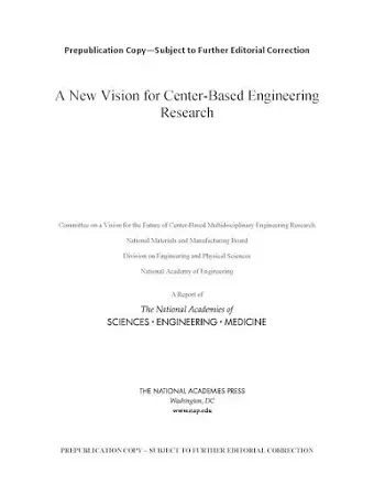 A New Vision for Center-Based Engineering Research cover