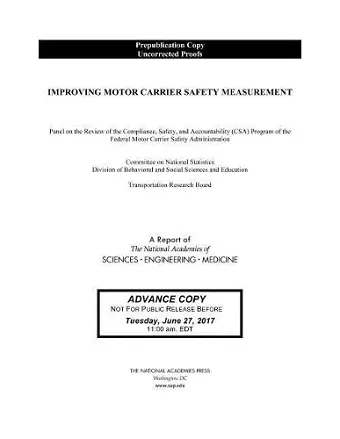 Improving Motor Carrier Safety Measurement cover