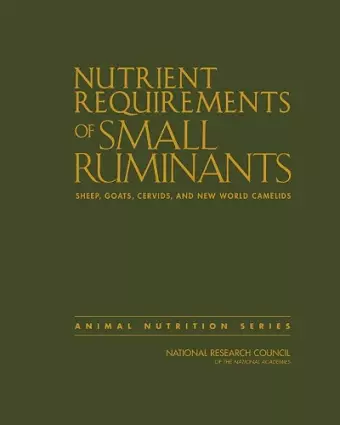 Nutrient Requirements of Small Ruminants cover