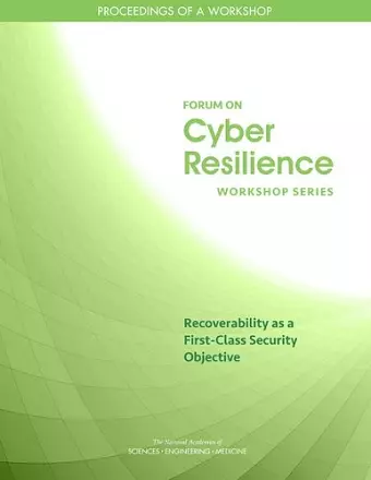 Recoverability as a First-Class Security Objective cover