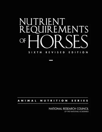 Nutrient Requirements of Horses cover