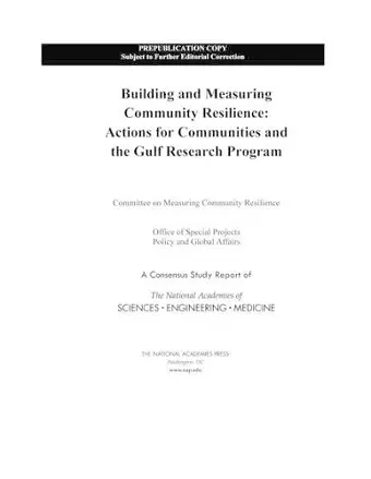 Building and Measuring Community Resilience cover