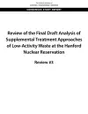 Review of the Final Draft Analysis of Supplemental Treatment Approaches of Low-Activity Waste at the Hanford Nuclear Reservation cover