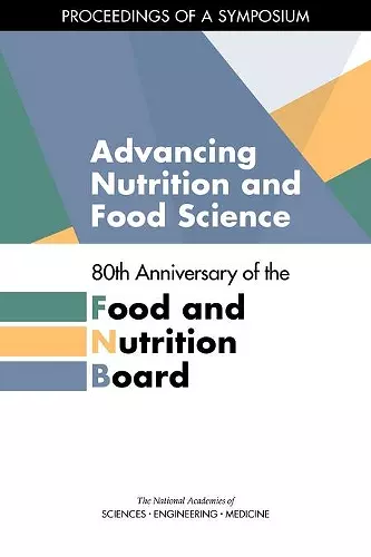 Advancing Nutrition and Food Science cover