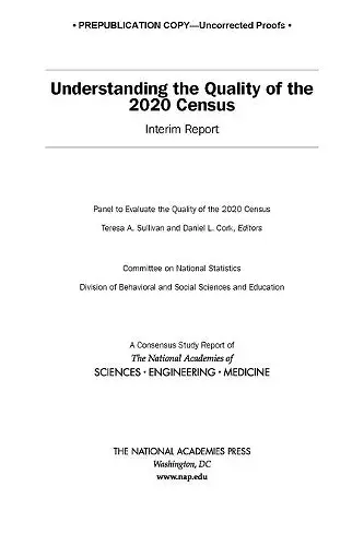 Understanding the Quality of the 2020 Census cover