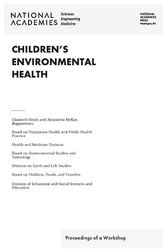 Children's Environmental Health cover