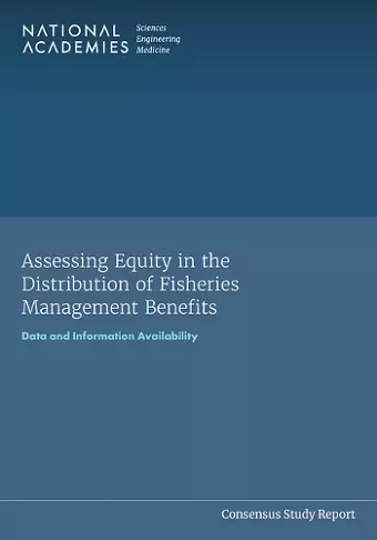 Assessing Equity in the Distribution of Fisheries Management Benefits cover