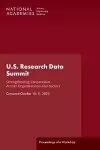 U.S. Research Data Summit: Strengthening Cooperation Across Organizations and Sectors cover