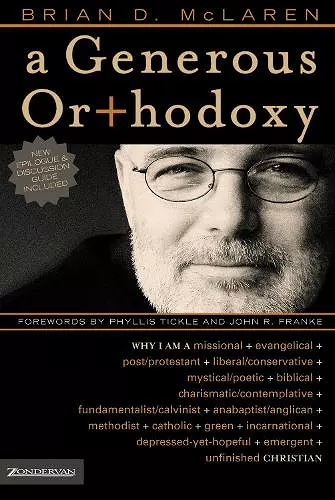 A Generous Orthodoxy cover