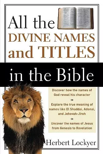 All the Divine Names and Titles in the Bible cover