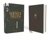 NASB, The Grace and Truth Study Bible (Trustworthy and Practical Insights), Cloth over Board, Gray, Red Letter, 1995 Text, Comfort Print cover