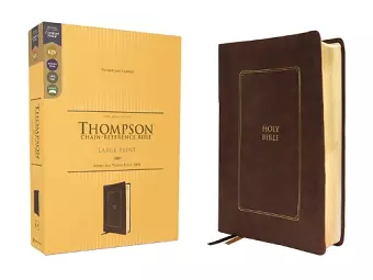 KJV, Thompson Chain-Reference Bible, Large Print, Leathersoft, Brown, Red Letter, Comfort Print cover