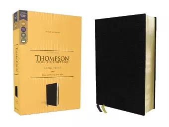 KJV, Thompson Chain-Reference Bible, Large Print, European Bonded Leather, Black, Red Letter, Comfort Print cover
