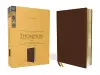 KJV, Thompson Chain-Reference Bible, Genuine Leather, Calfskin, Brown, Red Letter, Comfort Print cover