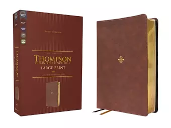 NKJV, Thompson Chain-Reference Bible, Large Print, Leathersoft, Brown, Red Letter, Comfort Print cover