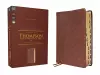 NKJV, Thompson Chain-Reference Bible, Leathersoft, Brown, Red Letter, Thumb Indexed, Comfort Print cover