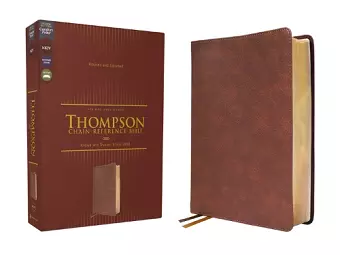 NKJV, Thompson Chain-Reference Bible, Leathersoft, Brown, Red Letter, Comfort Print cover