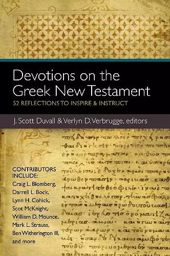 Devotions on the Greek New Testament cover