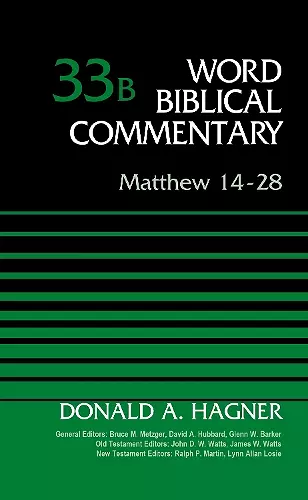 Matthew 14-28, Volume 33B cover