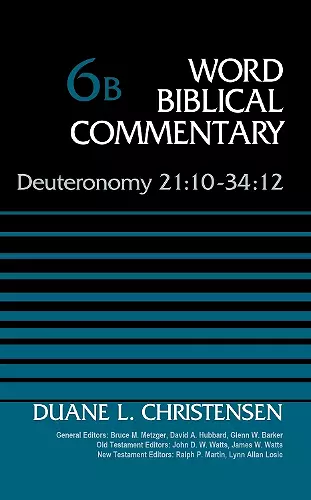 Deuteronomy 21:10-34:12, Volume 6B cover