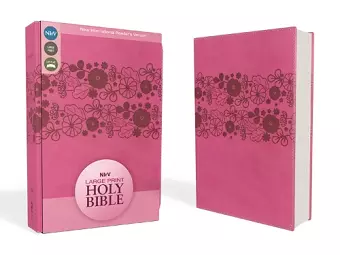 NIrV, Holy Bible, Large Print, Leathersoft, Pink cover