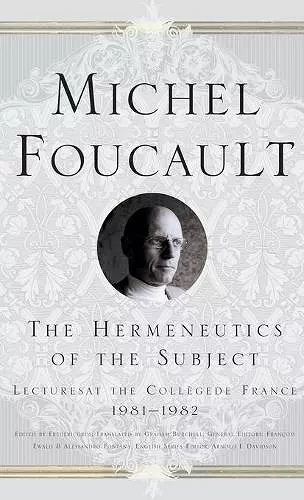 The Hermeneutics of the Subject cover
