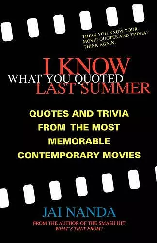 I Know What You Quoted Last Summer cover