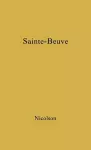 Sainte-Beuve cover