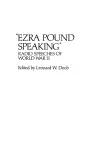 Ezra Pound Speaking cover