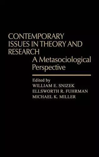 Contemporary Issues in Theory and Research cover