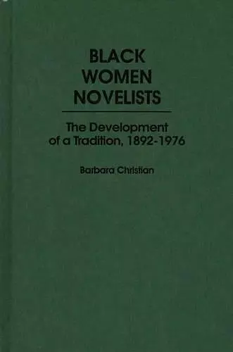 Black Women Novelists cover