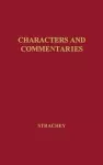 Characters and Commentaries cover