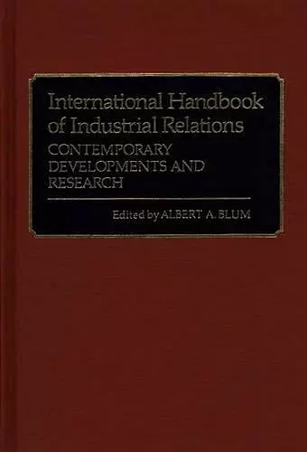 International Handbook of Industrial Relations cover