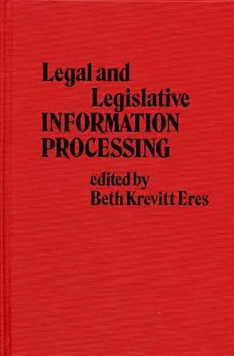 Legal and Legislative Information Processing cover