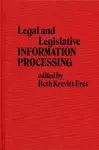 Legal and Legislative Information Processing cover
