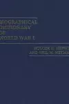 Biographical Dictionary of World War I cover