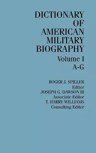 Dictionary of American Military Biography cover