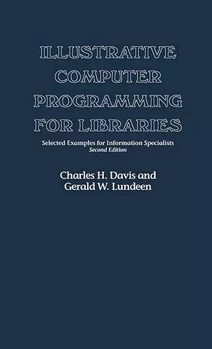 Illustrative Computer Programming for Libraries cover