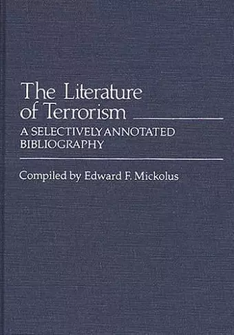 The Literature of Terrorism cover